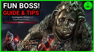 Baldurs Gate 3 Gerringothe Thorm Act 2 Boss Fight Guide amp Tips [upl. by Ginni62]