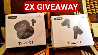 truke Buds S1 Q1 amp Fit1 Bluetooth Earphones Unboxing amp Double GIVEAWAY [upl. by Tirza191]