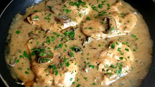 Rich And Savory Chicken Marsala  Creamy Chicken Marsala Recipe [upl. by Airtemak392]