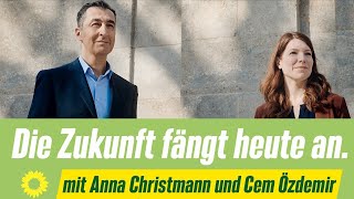 quotDie Zukunft fängt heute anquot Wahlkampfauftakt mit Anna Christmann und Cem Özdemir [upl. by Pearla]