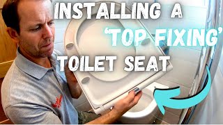 How to install a TOP FIXING Toilet Seat  Step by Step Instructions [upl. by Meriel437]