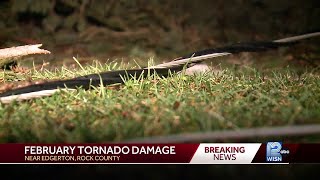 Tornado does damage near Edgerton Wisconsin [upl. by Eilama]