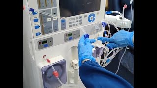 How to start a Dialysis Machine  Eco Priming Fresenius 4008S [upl. by Ilatfen]