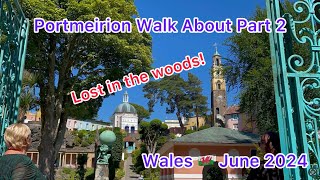 Part 2 of our walk around the village of Portmeirion and I go off into the woods and get lost [upl. by Wiese868]