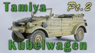 Tamiya Kubelwagen Kit Review and Build Part 2 [upl. by Aicileb]