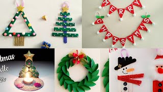 5 Easy Christmas Home Decoration IdeasChristmas Crafts for Kids SchoolChristmas Decoration Ideas [upl. by Nosyrb]