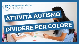 Attività per autismo e disabilità intellettiva attività di appaiamento per colore [upl. by Heti447]