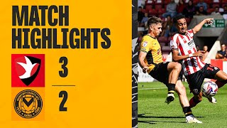 HIGHLIGHTS  Cheltenham Town 32 Newport County [upl. by Tiertza]