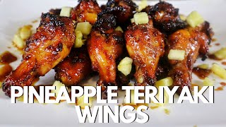 Pineapple Teriyaki Chicken Wings In The Oven  Easy Chicken Wings Recipe [upl. by Cychosz]