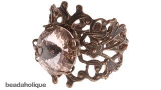 How to Make an Adjustable Filigree Ring [upl. by Jarid]