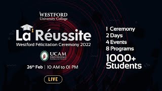 La Reussite Westford Felicitation Ceremony 2022  UCAM MBA and MPhil [upl. by Liuqa]