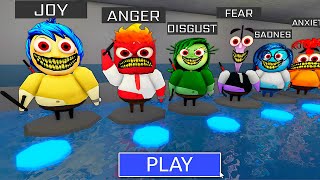 EVIL INSIDE OUT 2 FAMILY BARRYS PRISON RUN OBBY  INSIDE OUT 2  ROBLOX [upl. by Lambart]