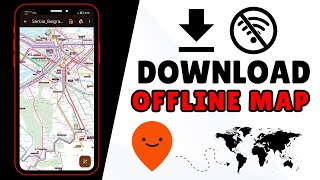 How to Download Offline Map on Moovit [upl. by Safko]