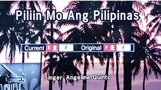 PILIIN MO ANG PILIPINAS Angeline Quinto 🎵Karaoke Version🎵 [upl. by Nnyled]