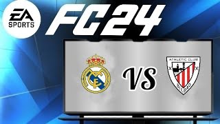 Real Madrid vs Athletic Bilbao LaLiga 2324  313  FC 24 Gameplay fc24 easports [upl. by Elorac642]