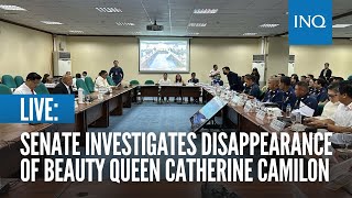 LIVE Senate investigates disappearance of beauty queen Catherine Camilon [upl. by Yecaj457]