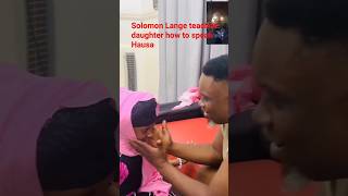 Solomon Lange teaches daughter how to speak Hausa worship religion [upl. by Ellehcsor860]