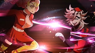 【鬼滅の刃】If Mitsuri and Douma fight【Demon Slayer】 [upl. by Vassily660]