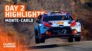 Day 2 Highlights  WRC Rallye MonteCarlo 2024 [upl. by Eilssel]