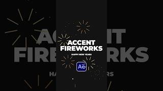 Easy Accent Firework Motion Graphics in After Effects [upl. by Nerral]