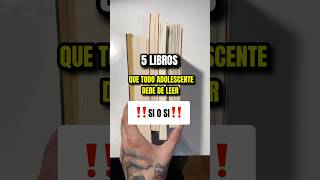 📚 5 LIBROS QUE DEBES DE LEER SI ERES ADOLESCENTE librosrecomendados desarrollopersonal [upl. by Nathanael]