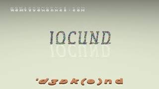 jocund  pronunciation in British English three voices  accents [upl. by Carthy]