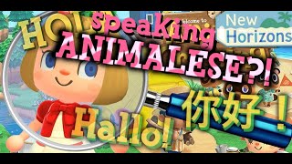 Animal Crossing New Horizons — LANGUAGE COMPARISON Animalese [upl. by Yzeerb]