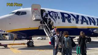 Part 1  Naples airport NAP departure  Ryanair FR5711 Naples NAP  Barcelona BCN 02032022 [upl. by Onahpets282]