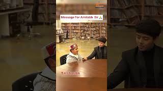 Arunoday Sharma’s message for Amitabh Sir 🤯🫡 education school student aisnahan [upl. by Lexine]