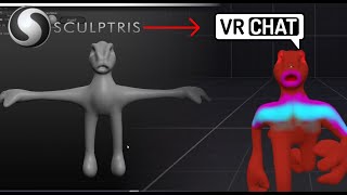 Using Sculptris to Make VRChat Avatars SculptrisMixamoUnity [upl. by Emia]