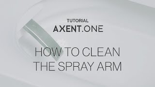 AXENTONE shower toilet  how to clean the spray arm [upl. by Elleb781]