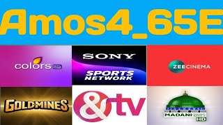 Amosh 4 65°E dish setting 65e channel list 202465e satellite update 2024 [upl. by Kiran]