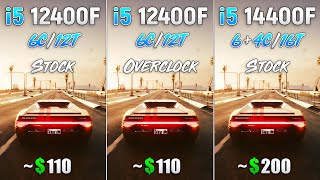 i5 14400F vs i5 12400F Stock vs i5 12400F OC  Test in 8 Games [upl. by Zigmund234]