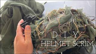 DIY Helmet Scrim [upl. by Dnomso]