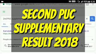 2nd PUC supplementary exam results 2018 [upl. by Romy]