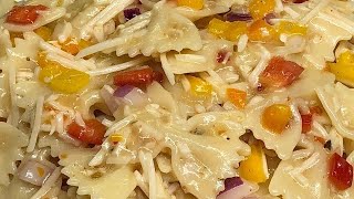 How to make a delicious Cold Bow Tie Pasta Recipe [upl. by Viridi]