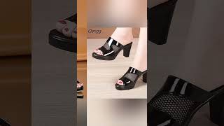 Black 🖤 sandal 👡 design product 🤩😛💗sandalsdesignsbeautifulsandals sandalsforgirls [upl. by Krilov]