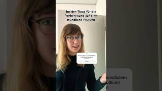 Mündliche Prüfung InsiderTipps für die perfekte Vorbereitung 🎓  shorts prüfungsvorbereitung [upl. by Hammad694]