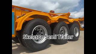 skeleton semi trailer [upl. by Marsland379]