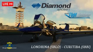 MSFS 2020 Voo IFR Fora de Aerovia  Diamond DA42 VI  Londrina  Curitiba G1000 [upl. by Killy804]