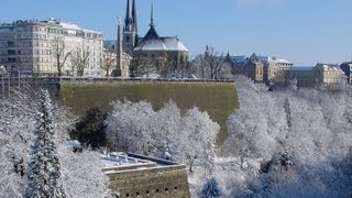 Luxembourg City Christmas market amp Winter Luxemburg travel video tourism marché noël luxembourgeois [upl. by Bornstein]