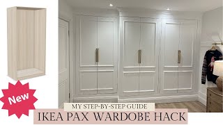 IKEA PAX HACK  NEW  My Fitted Wardrobe DIY Guide  Watch Before U Book A Carpenter Closet Hacks ⭐️ [upl. by Ok812]