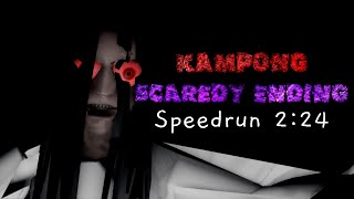 Roblox Kampong Speedrun 224 Scaredy Ending Solo [upl. by Barris]