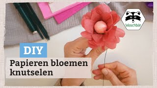 Papieren bloemen knutselen 🌸 drie varianten  Bloemen maken van papier 💐 [upl. by Arst]