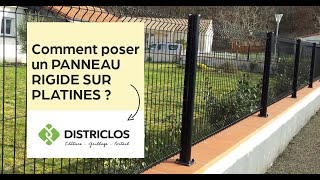 Comment poser des PANNEAUX RIGIDES avec PLATINES  TUTO DISTRICLOS 📽️ [upl. by Attenweiler]