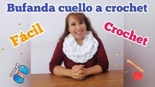 Cuello bufanda a crochet ¡ Fácil y rápido [upl. by Euv]