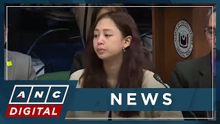 WATCH Cassandra Ong faces Senators for first time during probe into illegal POGOs  ANC [upl. by Livvyy]