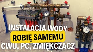 121 Instalacja wody w gospodarczym INSTALACJA WODNA samemu pod POMPĘ CIEPŁA ZMIĘKCZACZ CO CWU [upl. by Alyn]