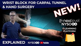 Wrist Block for Carpal Tunnel amp Hand Surgery Explained  Crash course with Dr Hadzic [upl. by Hahnert]