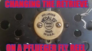 Changing the retrieve on a Plfueger Medalist 1495 Reel it works for other reel with exceptions [upl. by Syxela]